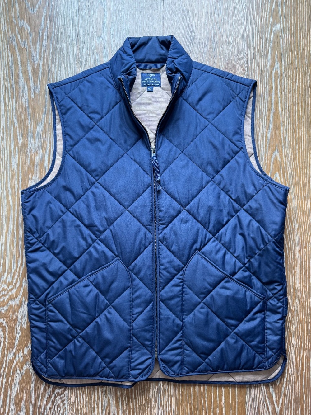 Men's JCREW Authentic Outwear Blue Vest